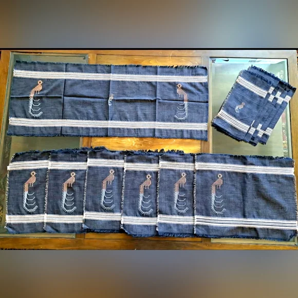 Phoenix Bird Table Linens - Picture 3 of 3